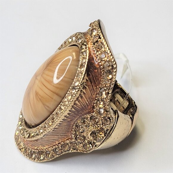 VINTAGE Large Fashion Oval Ring - Picture 4 of 11